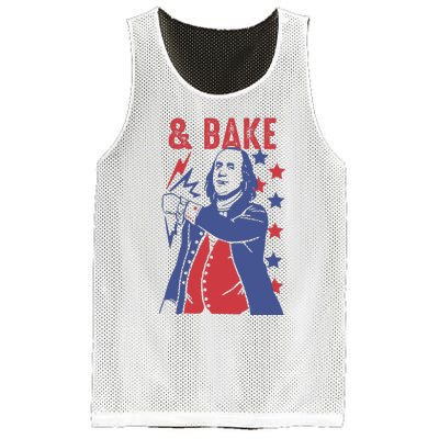 Shake And Bake Funny Couple Matching 4th of July Bake Mesh Reversible Basketball Jersey Tank