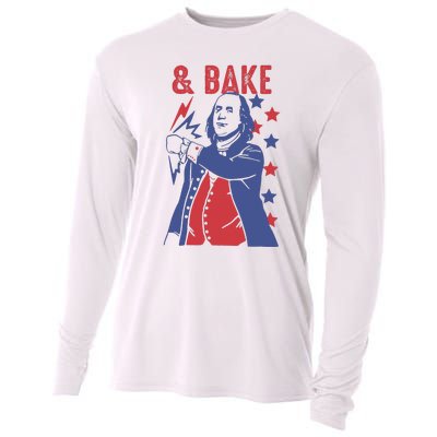 Shake And Bake Funny Couple Matching 4th of July Bake Cooling Performance Long Sleeve Crew