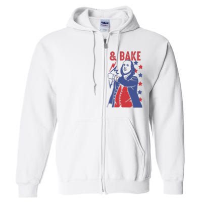 Shake And Bake Funny Couple Matching 4th of July Bake Full Zip Hoodie