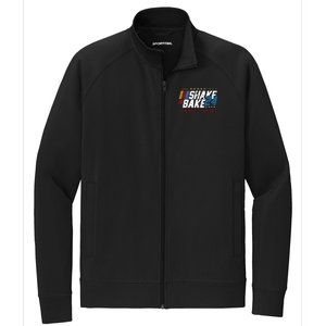 Shake And Bake 24 If YouRe Not 1st YouRe Last Stretch Full-Zip Cadet Jacket