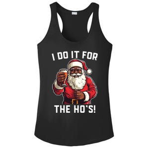 Santa And Beerfunny Christmas Xmas I Do It For The HoS Gift Ladies PosiCharge Competitor Racerback Tank