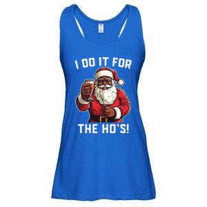 Santa And Beerfunny Christmas Xmas I Do It For The HoS Gift Ladies Essential Flowy Tank