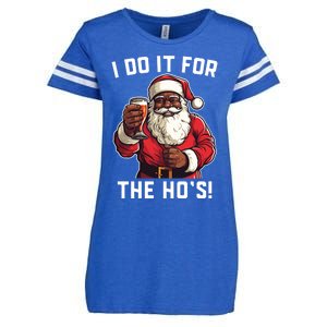 Santa And Beerfunny Christmas Xmas I Do It For The HoS Gift Enza Ladies Jersey Football T-Shirt