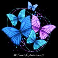 Suicide Awareness Butterfly City Backpack