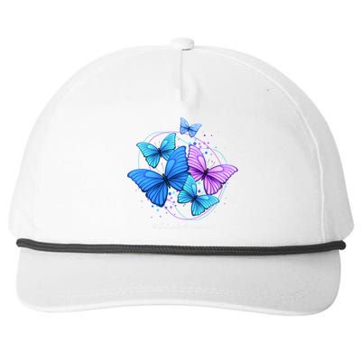 Suicide Awareness Butterfly Snapback Five-Panel Rope Hat