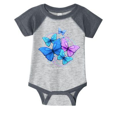 Suicide Awareness Butterfly Infant Baby Jersey Bodysuit