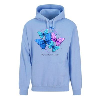 Suicide Awareness Butterfly Unisex Surf Hoodie