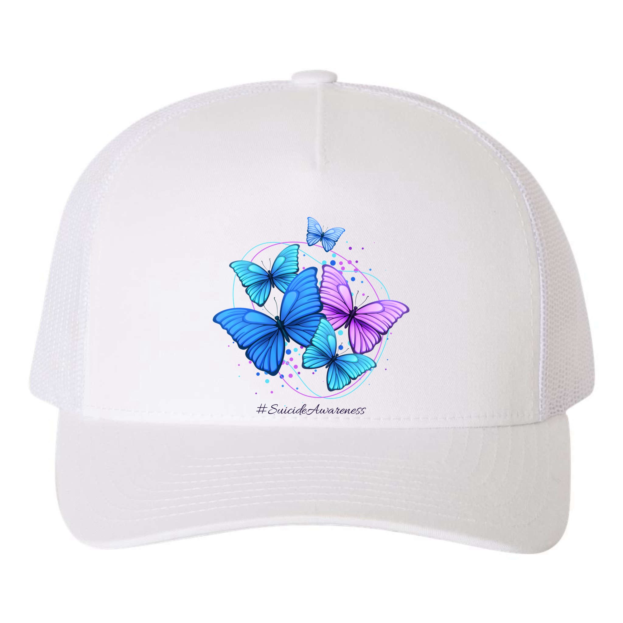 Suicide Awareness Butterfly Yupoong Adult 5-Panel Trucker Hat