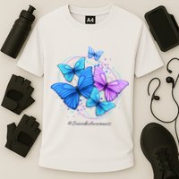 Suicide Awareness Butterfly Cooling Performance Crew T-Shirt