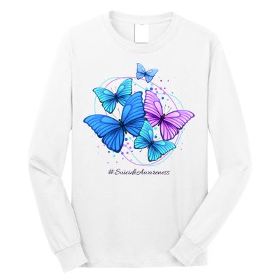 Suicide Awareness Butterfly Long Sleeve Shirt
