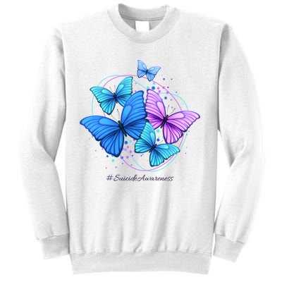 Suicide Awareness Butterfly Sweatshirt