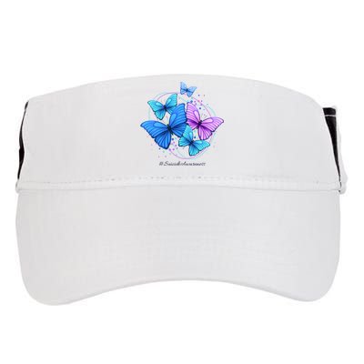 Suicide Awareness Butterfly Adult Drive Performance Visor