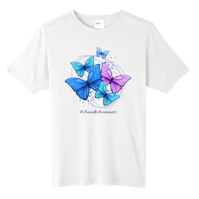 Suicide Awareness Butterfly Tall Fusion ChromaSoft Performance T-Shirt