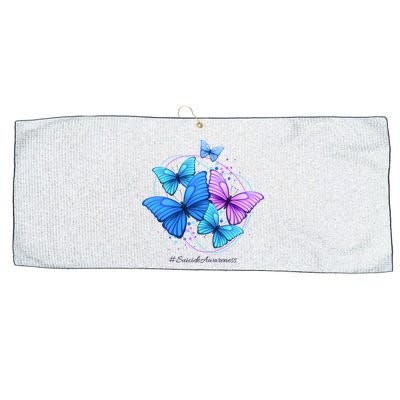Suicide Awareness Butterfly Large Microfiber Waffle Golf Towel