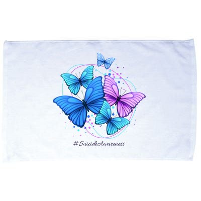 Suicide Awareness Butterfly Microfiber Hand Towel