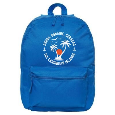Souvenir Aruba Bonaire Curacao Caribbean Islands Vacation Gift 16 in Basic Backpack