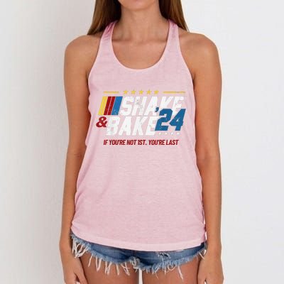 Shake And Bake 24 If YouRe Not 1st YouRe Last Women's Knotted Racerback Tank