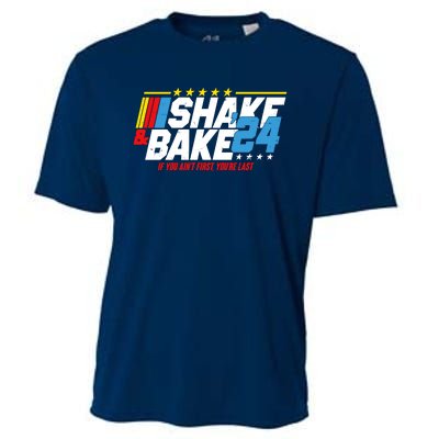 Shake And Bake If You Aint First Youre Last Cooling Performance Crew T-Shirt