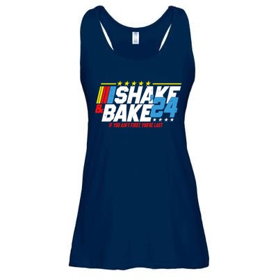 Shake And Bake If You Aint First Youre Last Ladies Essential Flowy Tank