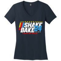 Shake And Bake If You Aint First Youre Last Women's V-Neck T-Shirt