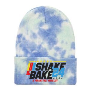 Shake And Bake If You Aint First Youre Last Tie Dye 12in Knit Beanie