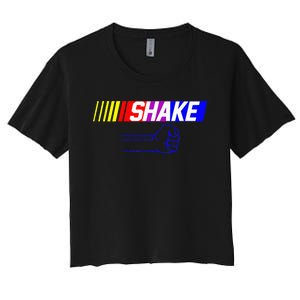 Shake And Bake Funny Family Lover Dad Daughter Son Matching Women's Crop Top Tee