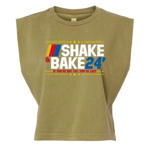 Shake And Bake If You Aint First Youre Last Garment-Dyed Women's Muscle Tee