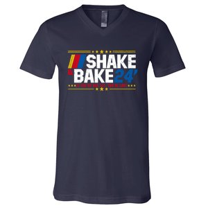 Shake And Bake If You Aint First Youre Last V-Neck T-Shirt