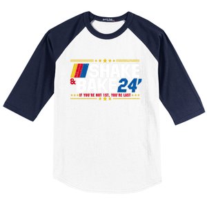 Shake And Bake If You Aint First Youre Last Baseball Sleeve Shirt