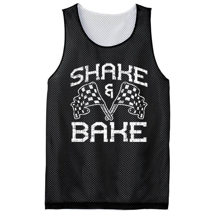 Shake And Bake For Funny Racing Cool Gift Mesh Reversible Basketball Jersey Tank