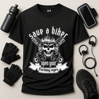 Save A Biker Open Your Fucking Eyes For Motorcycle Lovers Performance Shirt