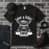 Save A Biker Open Your Fucking Eyes For Motorcycle Lovers Tall T-Shirt