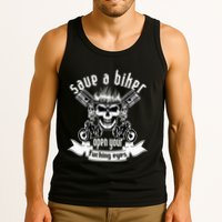 Save A Biker Open Your Fucking Eyes For Motorcycle Lovers Tank Top