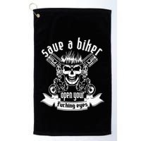 Save A Biker Open Your Fucking Eyes For Motorcycle Lovers Golf Towel