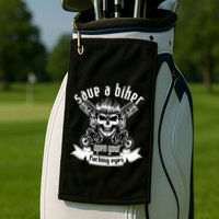 Save A Biker Open Your Fucking Eyes For Motorcycle Lovers Golf Towel