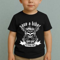 Save A Biker Open Your Fucking Eyes For Motorcycle Lovers Toddler T-Shirt