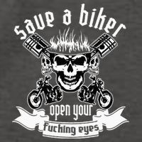 Save A Biker Open Your Fucking Eyes For Motorcycle Lovers Vector Backpack
