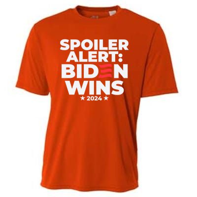 Spoiler Alert Biden Wins 2024 Presidential Election Gift Cooling Performance Crew T-Shirt