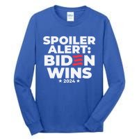 Spoiler Alert Biden Wins 2024 Presidential Election Gift Tall Long Sleeve T-Shirt