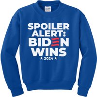 Spoiler Alert Biden Wins 2024 Presidential Election Gift Kids Sweatshirt