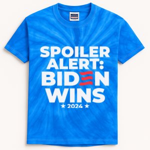 Spoiler Alert Biden Wins 2024 Presidential Election Gift Kids Tie-Dye T-Shirt