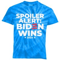 Spoiler Alert Biden Wins 2024 Presidential Election Gift Kids Tie-Dye T-Shirt