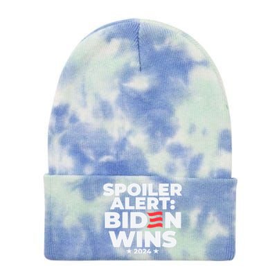 Spoiler Alert Biden Wins 2024 Presidential Election Gift Tie Dye 12in Knit Beanie