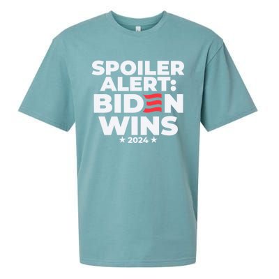 Spoiler Alert Biden Wins 2024 Presidential Election Gift Sueded Cloud Jersey T-Shirt