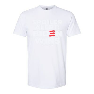 Spoiler Alert Biden Wins 2024 Presidential Election Gift Softstyle CVC T-Shirt