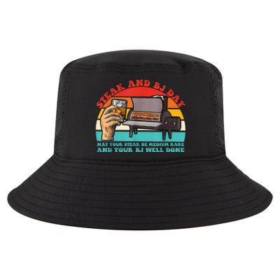 Steak And Bj Day Funny Retro Cool Comfort Performance Bucket Hat