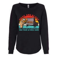 Steak And Bj Day Funny Retro Womens California Wash Sweatshirt