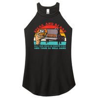 Steak And Bj Day Funny Retro Women's Perfect Tri Rocker Tank