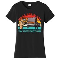 Steak And Bj Day Funny Retro Women's T-Shirt