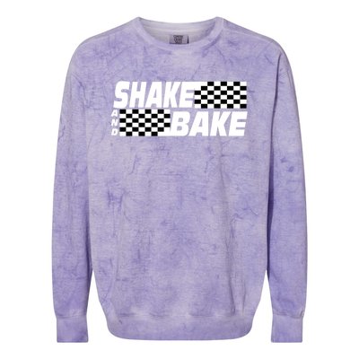 Shake And Bake Funny Family Matching Lover Dad Daughter Son Colorblast Crewneck Sweatshirt